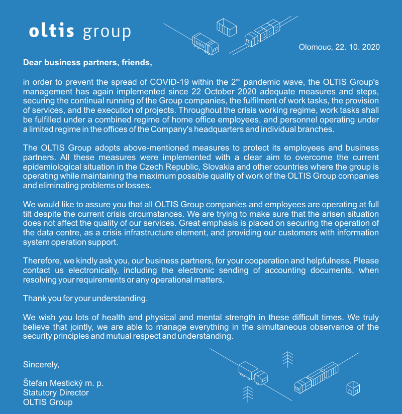 OLTIS Group Dáme Vaší logistice Systém